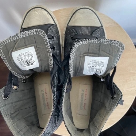 Rare Unisex Converse X John Varvatos Limited Edition High Top Sneakers - Picture 9 of 10